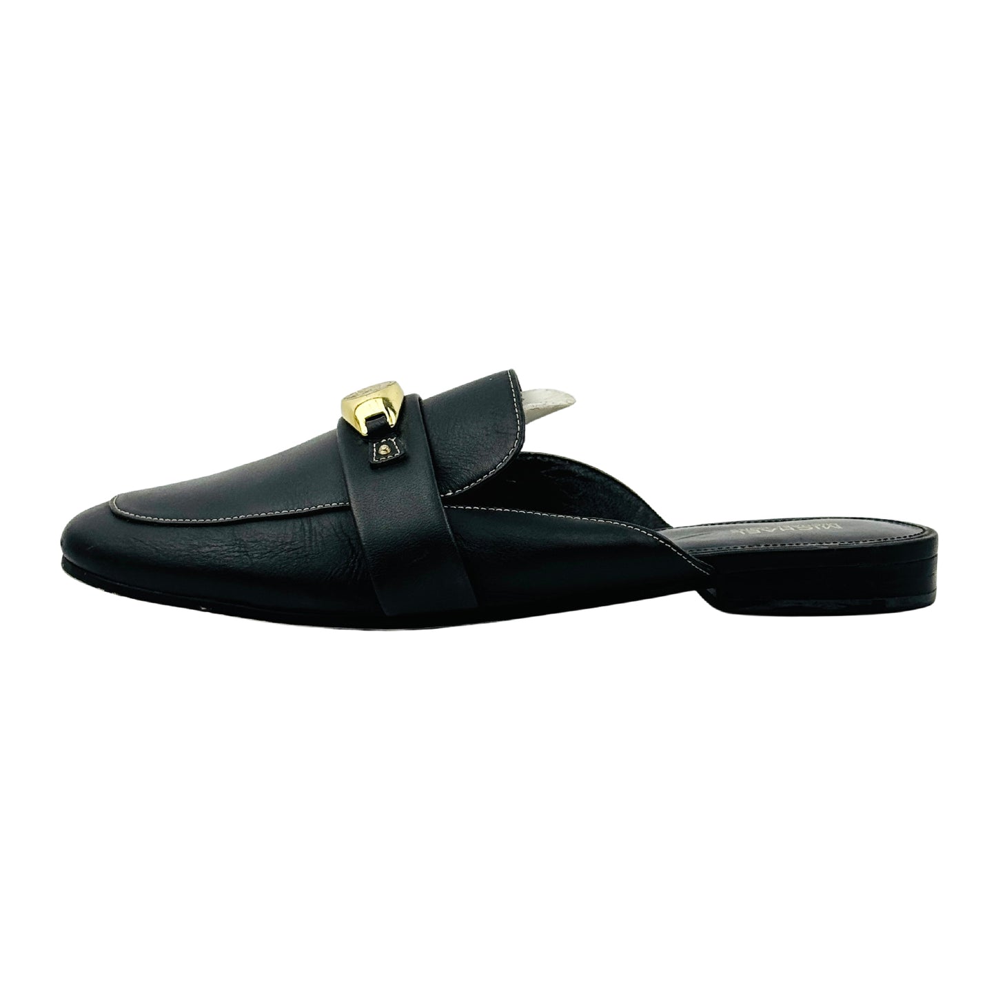 Michael Kors Tilly Black Leather Mules (Size 39)