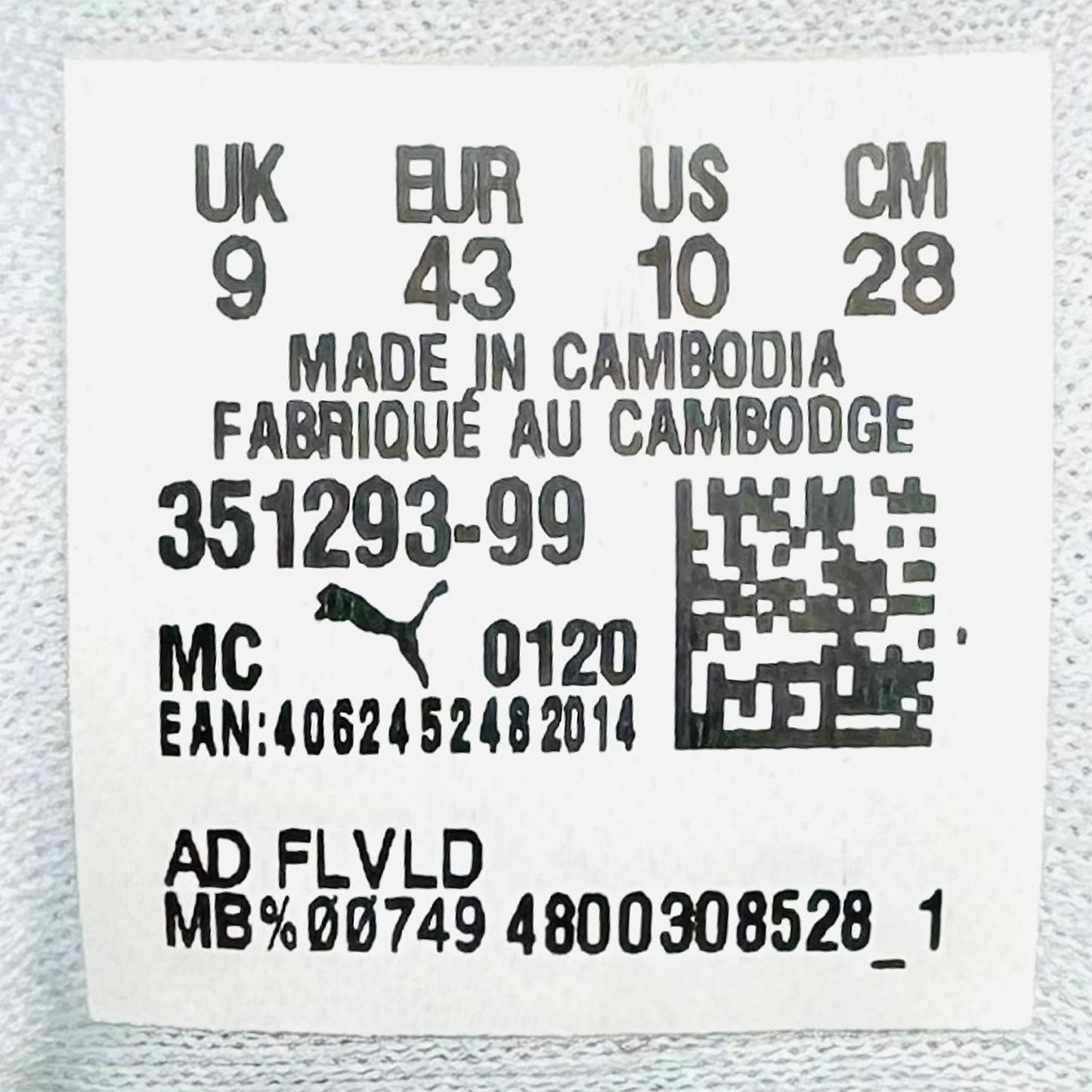 Puma Whirlwind Classic Sneakers (Size 43) - 351293-99