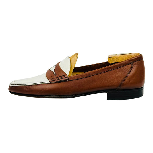 Bally Men's Two-Tone Penny Loafers (Size 43/43.5)