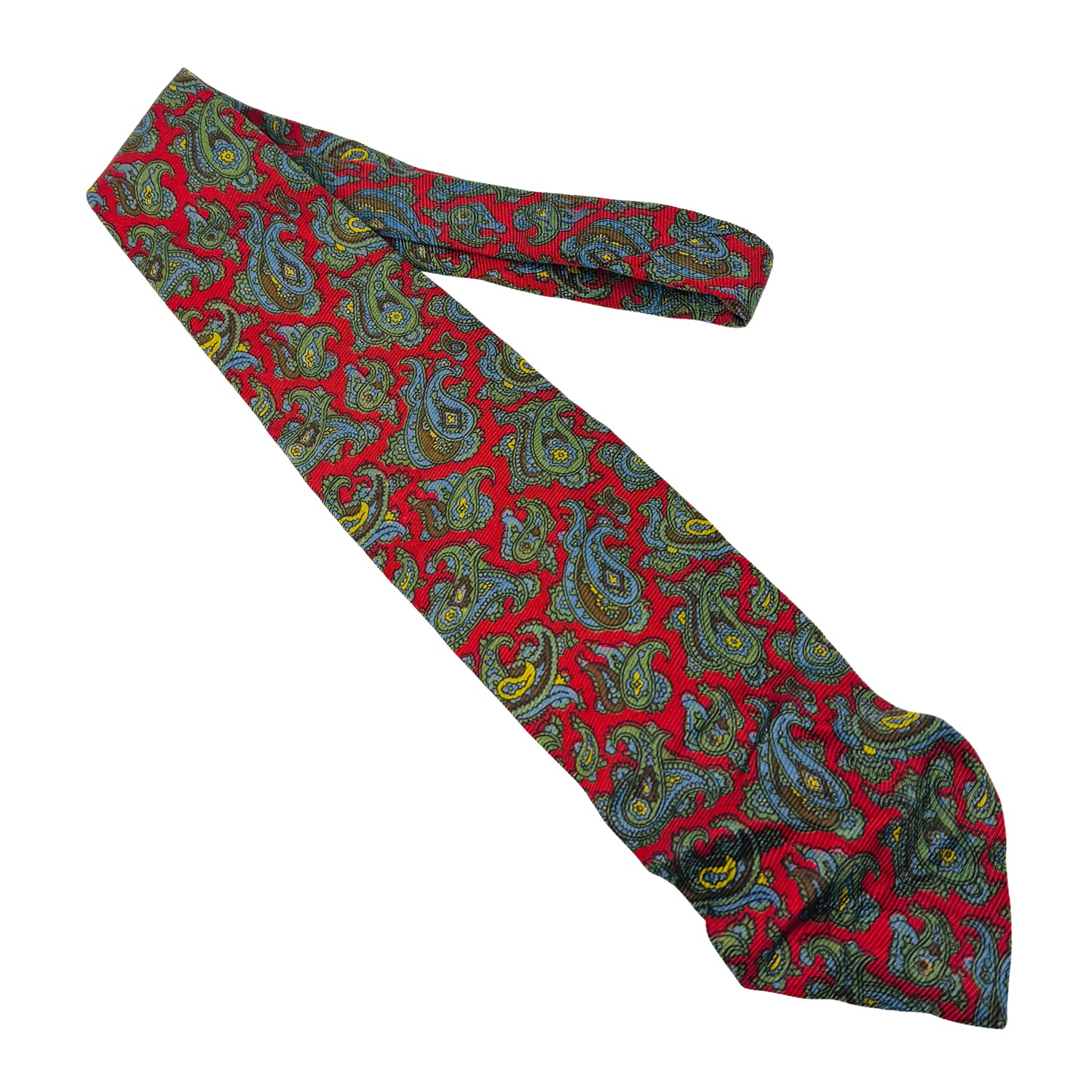 Ralph Lauren Polo Red 'Paisley Pattern' Silk Tie (Size Regular)