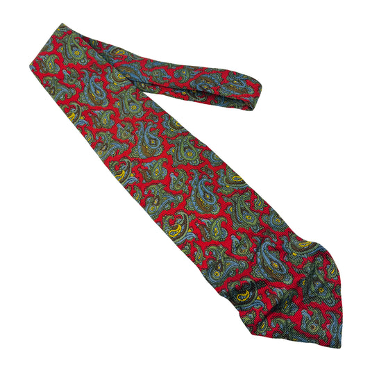 Ralph Lauren Polo Red 'Paisley Pattern' Silk Tie (Size Regular)