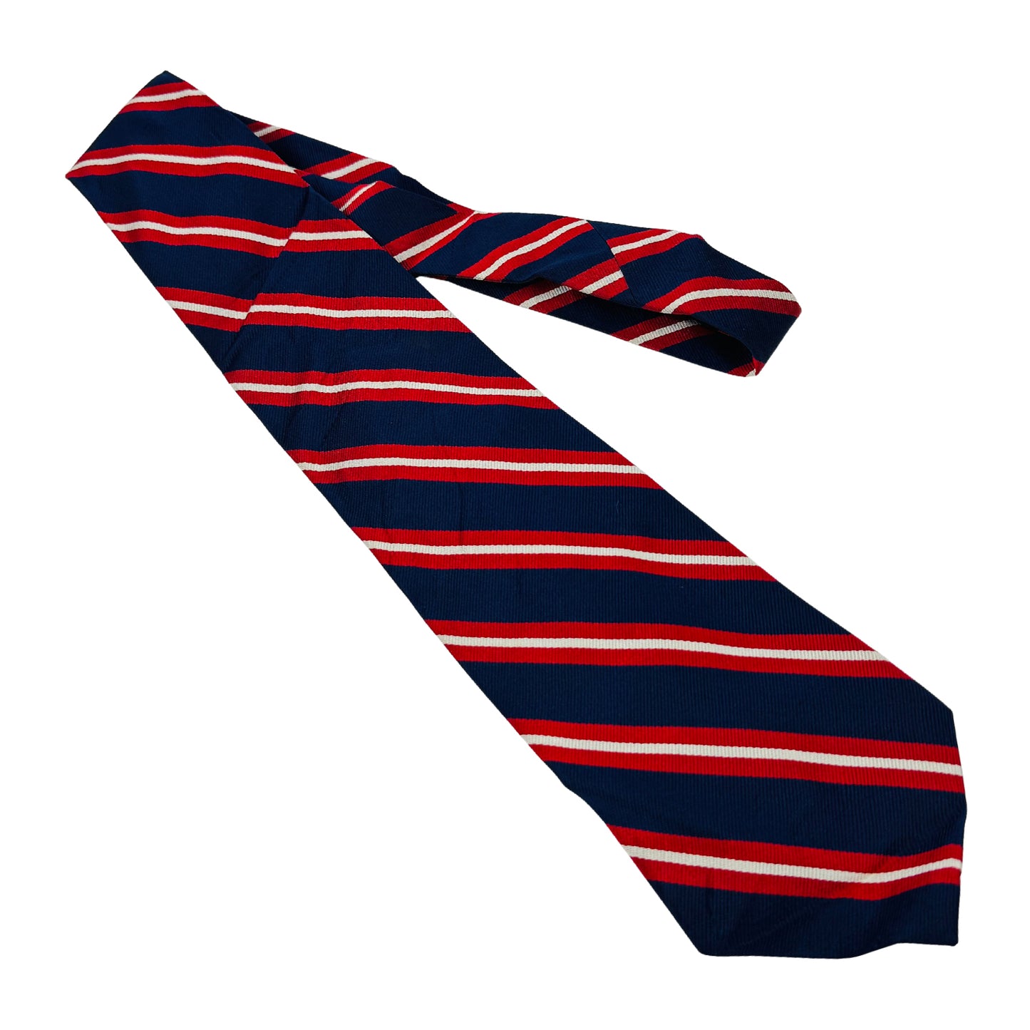 Ralph Lauran Polo Navy Blue 'Diagonal Stripes' Tie (Size Regular)