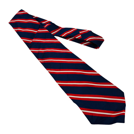 Ralph Lauran Polo Navy Blue 'Diagonal Stripes' Tie (Size Regular)