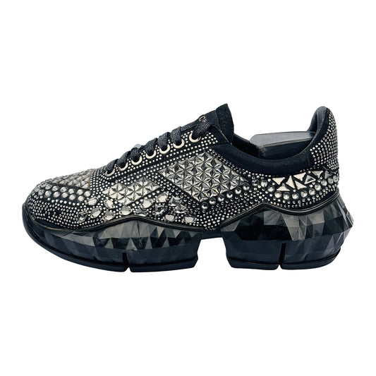 Jimmy Choo Women's Crystal Diamond Sneakers (Size 40/40.5)