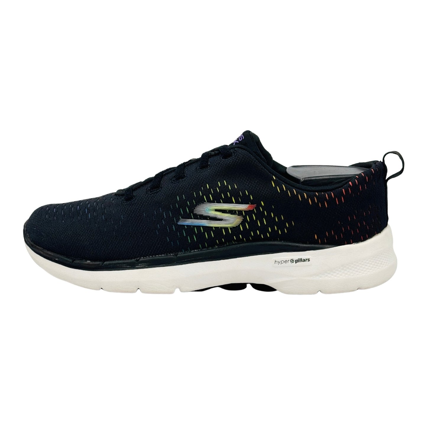 Skechers GOwalk 6 - Vibrant Energy Shoes (Size 38.5/39) - 124520 BKMT