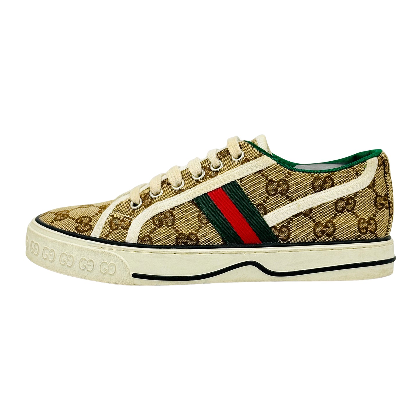 Gucci Tennis 1977 Beige Italian Sneakers (Size 38)
