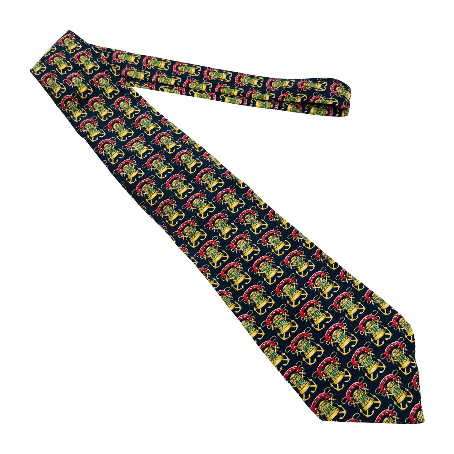 Gianfranco Ferré Deep Navy 'Nautical Motifs' Tie (Size Regular)