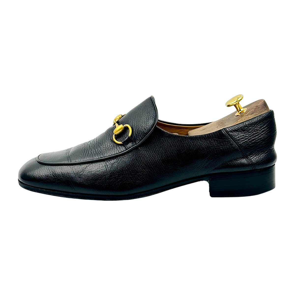 Gucci 1953 Black Leather Horsebit Loafers (Size 43)
