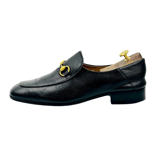 Gucci 1953 Black Leather Horsebit Loafers (Size 43)
