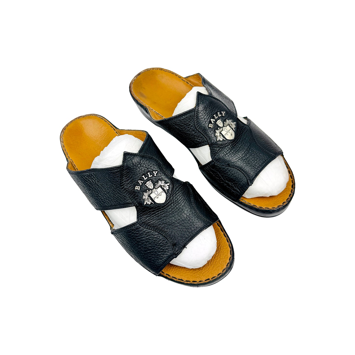 Bally Men's Hakman Black Sandal Slides (Size 43/43.5)
