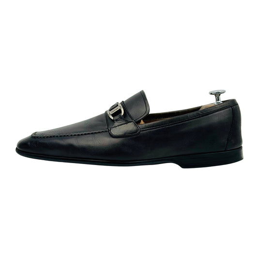 Magnanni Raso II Black Leather Loafers (Size 44/44.5)