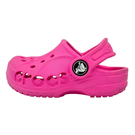 Crocs Baya Bright Pink Clogs (Size 19/20) - 10006