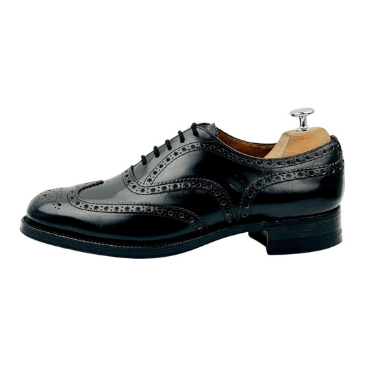 Church's Burwood Black Leather Wingtip Oxfords (Size 42/42.5)