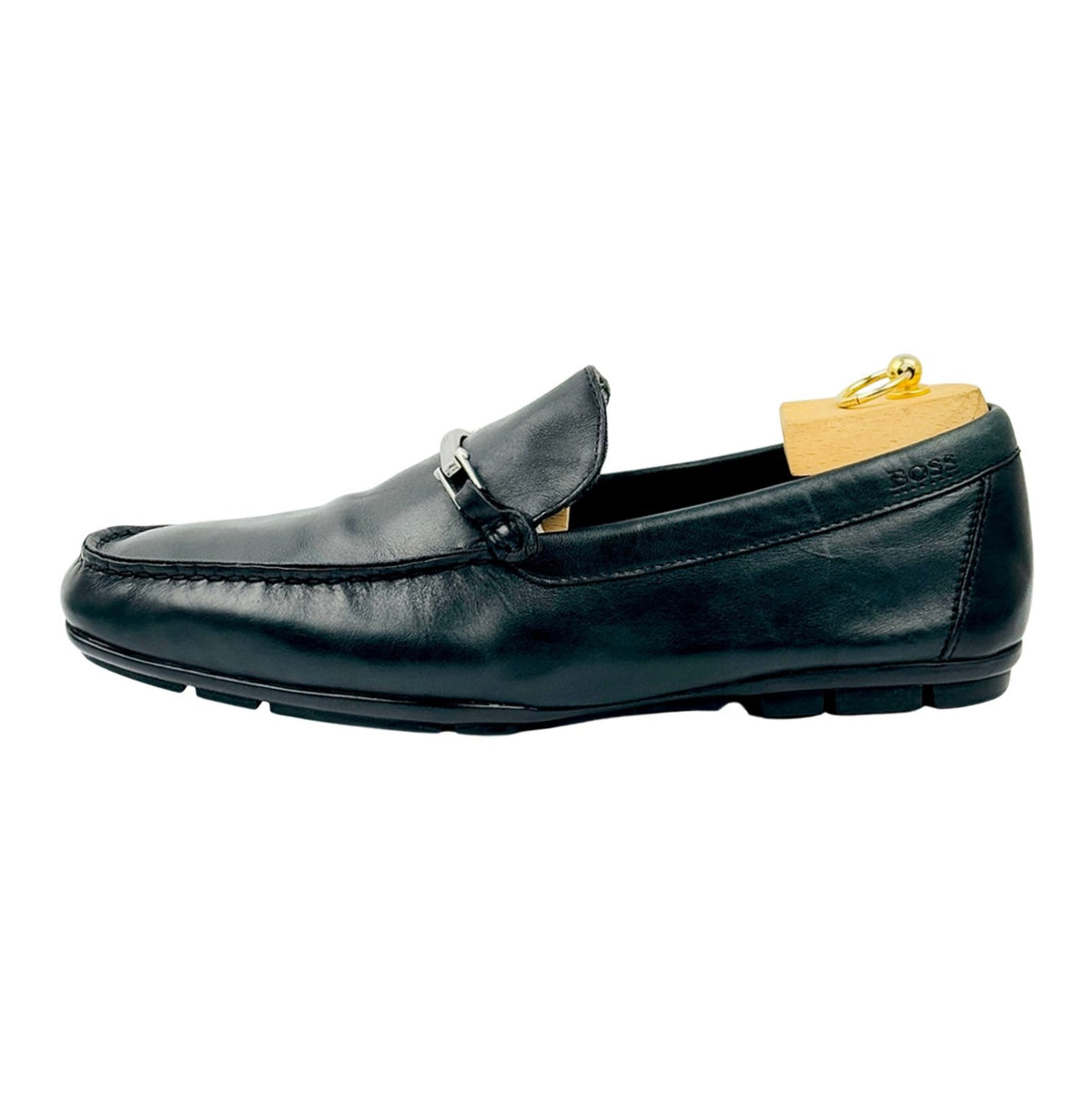 Hugo Boss Doster Black Leather Loafers (Size 43.5) - 50239924