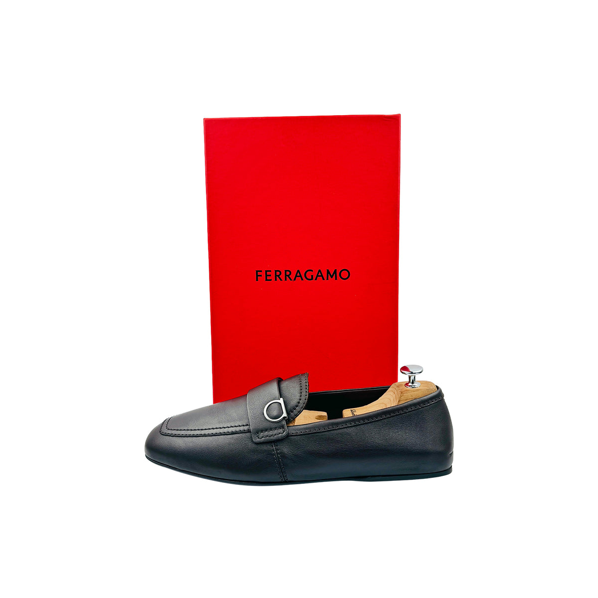 Salvatore Ferragamo Debros Leather Loafers (Size 44/44.5)