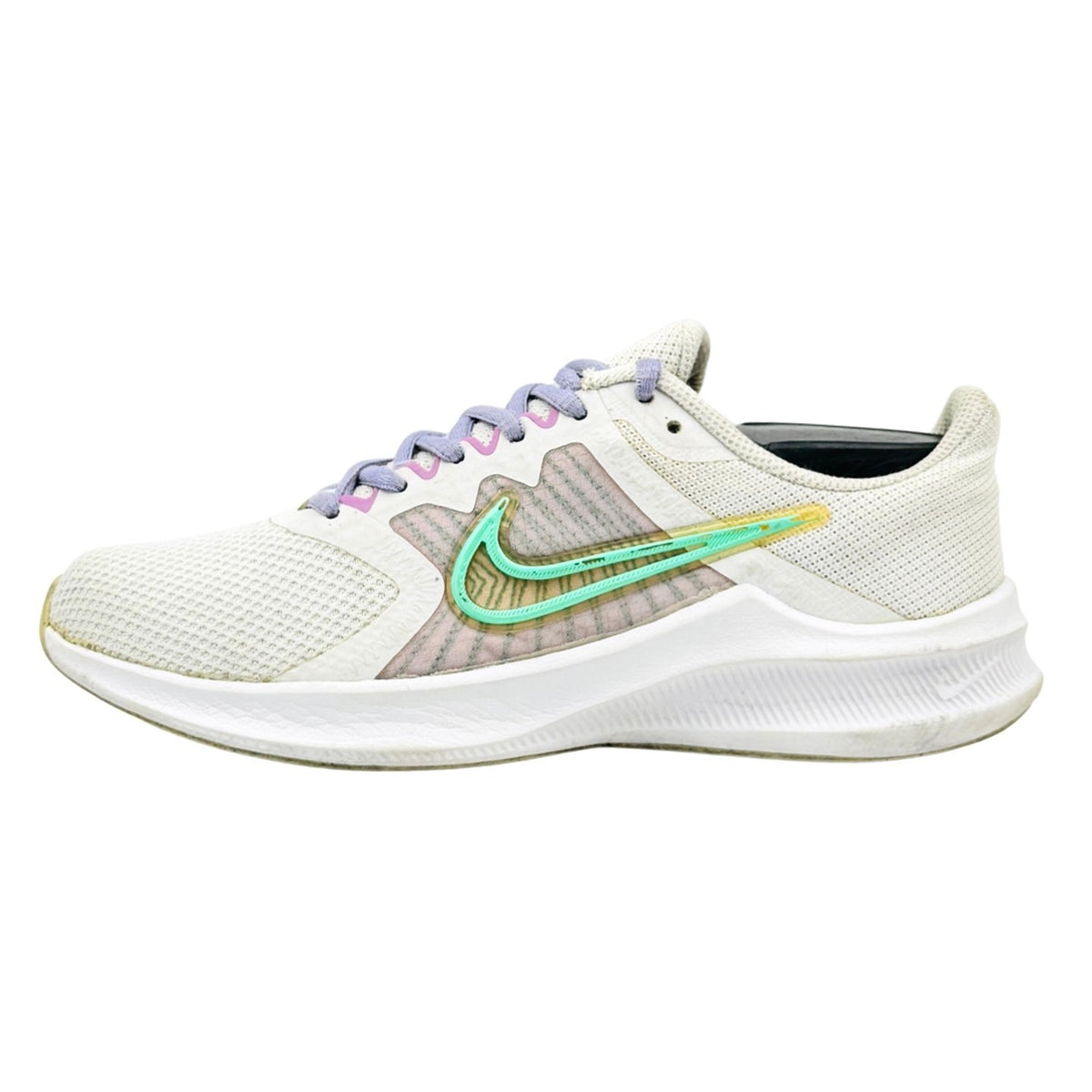 Nike Downshifter 11 'White Signal Green' Shoes (Size 38) - CW3413-101
