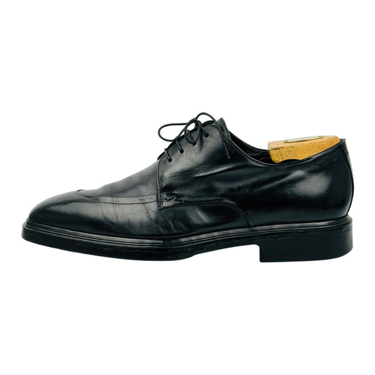 Hugo Boss Men's Black Leather Derby Shoes (Size 42.5/43)