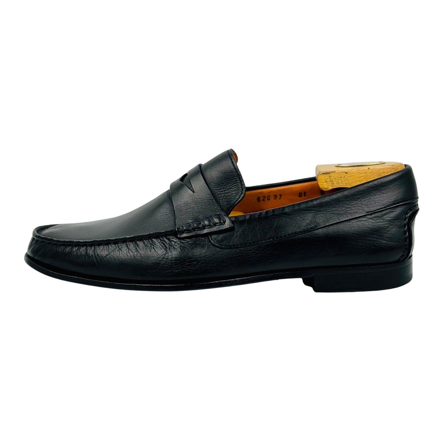 Santoni Fergus Genuine Calfskin Leather Loafers (Size 43/43.5)
