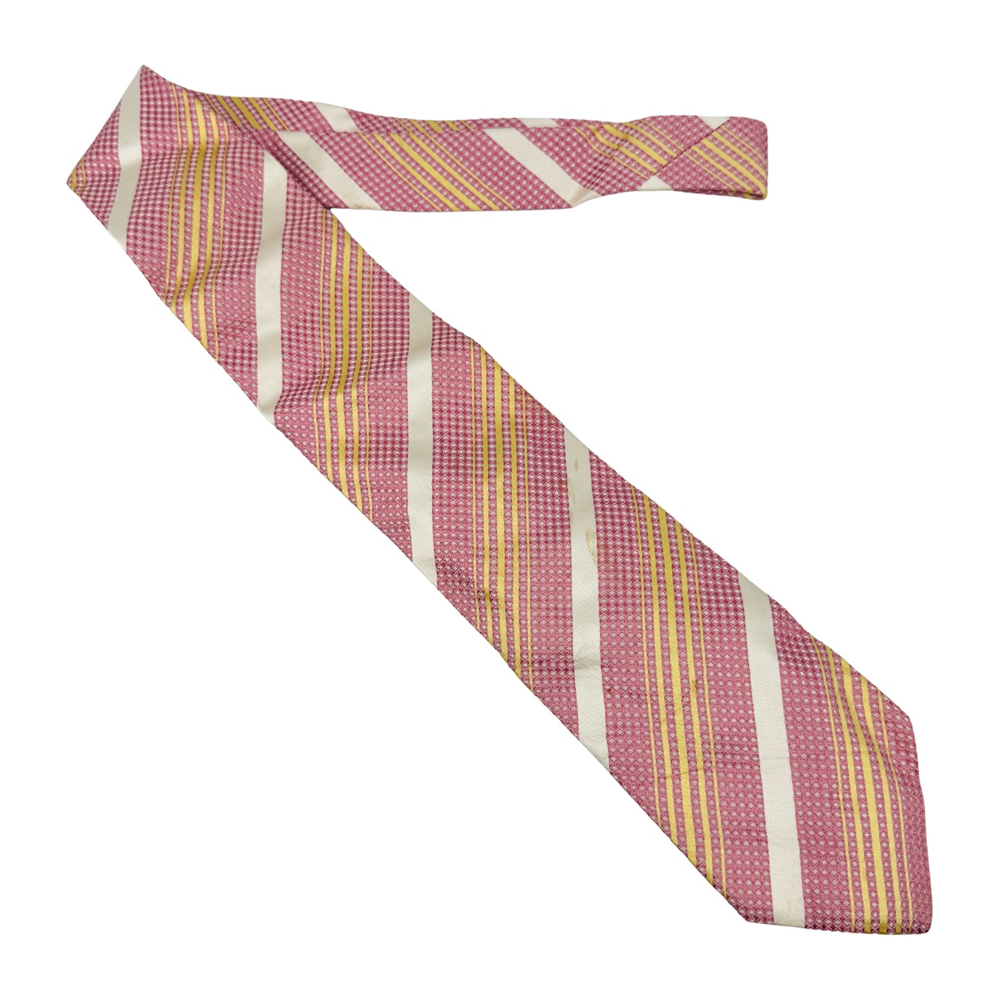 Hugo Boss Pink 'Diagonal Stripes' Silk Tie (Size Regular)