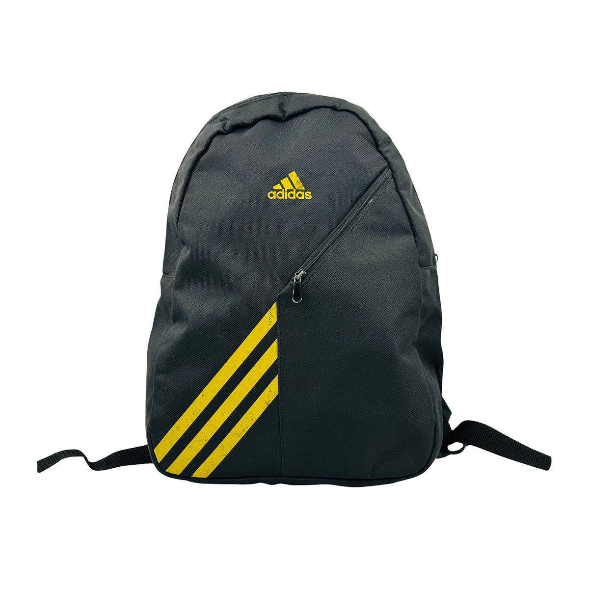 Adidas Distressed Diagonal-Zip Black Backpack - 397371
