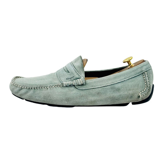 Salvatore Ferragamo 'Sage Green' Penny Loafers (Size 42.5)