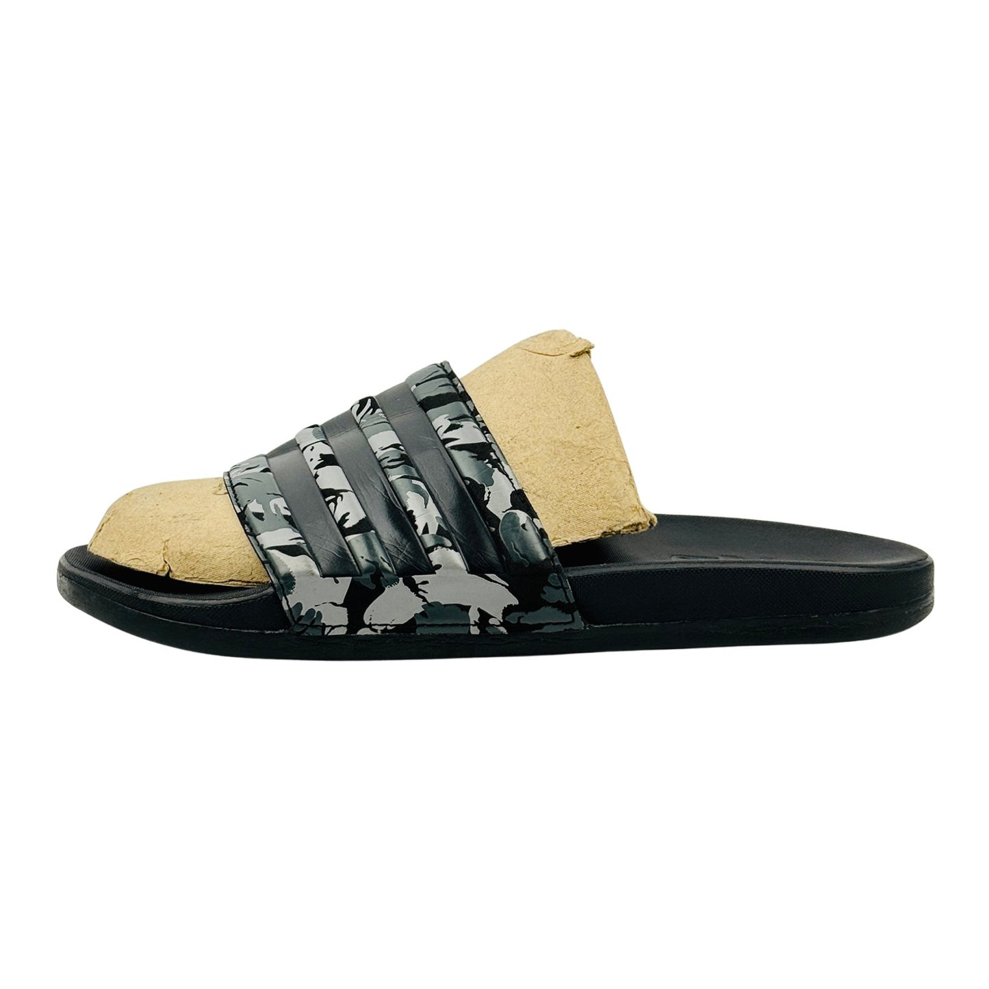 Adidas Men's Adilette 'Grey Camo' Slides (Size 44.5) - FZ1755