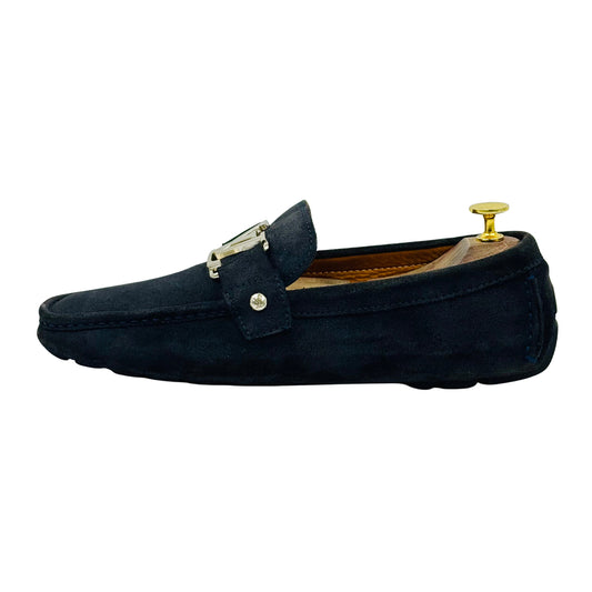 Louis Vuitton Monte Carlo Navy Suede Loafer (Size 42)