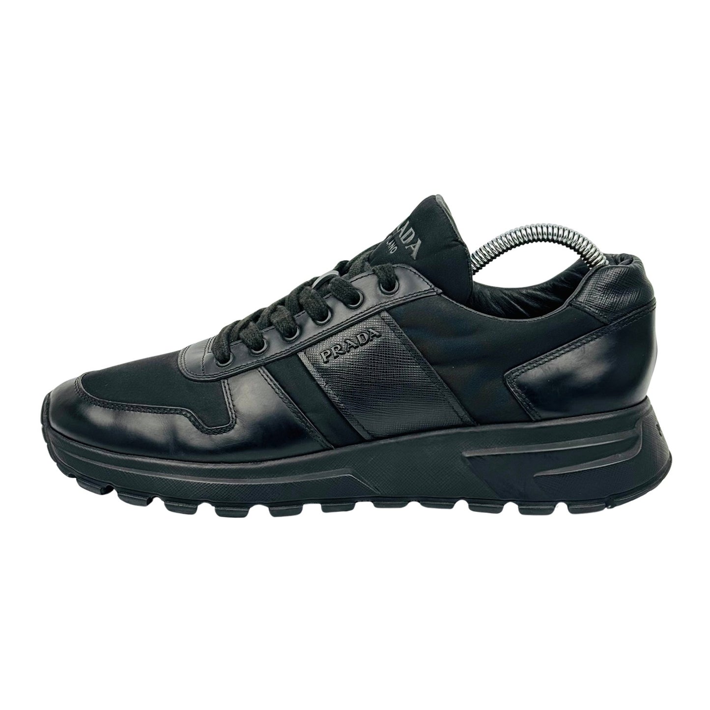 Prada Prax 01 Black Re-Nylon Sneakers (Size 42.5)