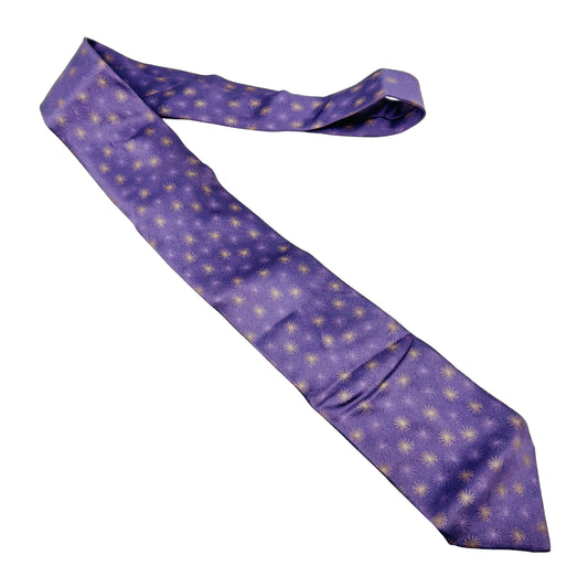 Lanvin Lavender 'Firework Pattern' Silk Tie (Size Regular)