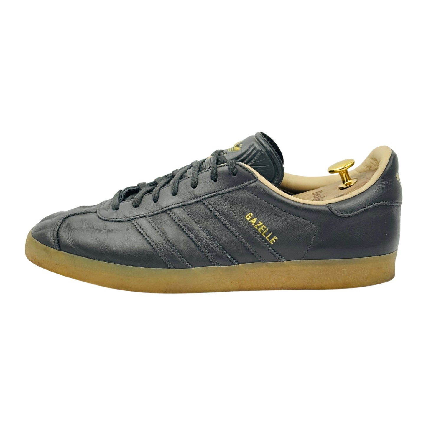 Adidas Gazelle 'Utility Black' Leather Sneakers (Size 45.5) - BB5504