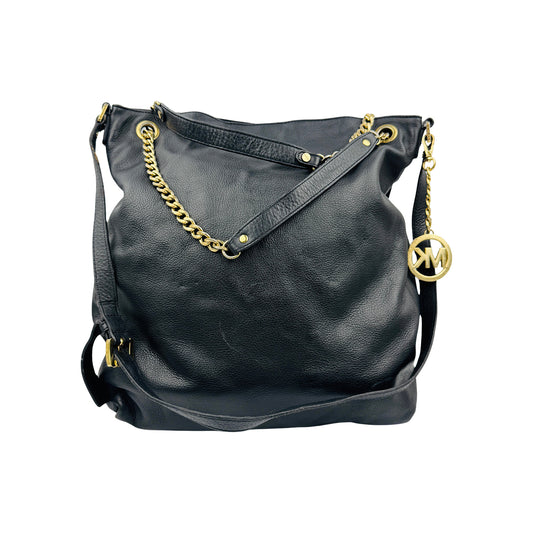 Michael Kors Jet Set Large Chain Black Tote Bag