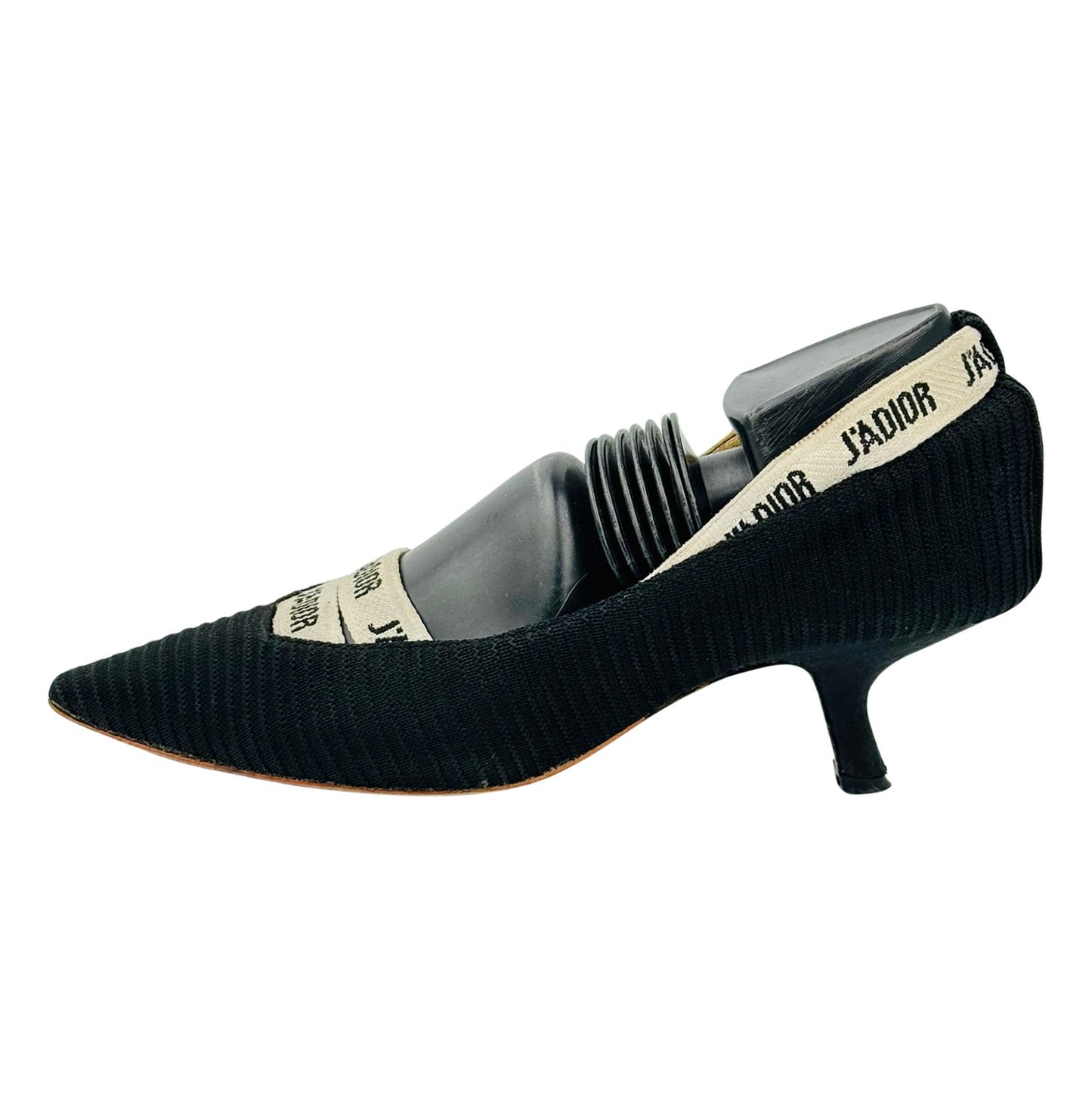 Christian Dior J’Adior Black Technical Fabric Pumps (Size 38/38.5)