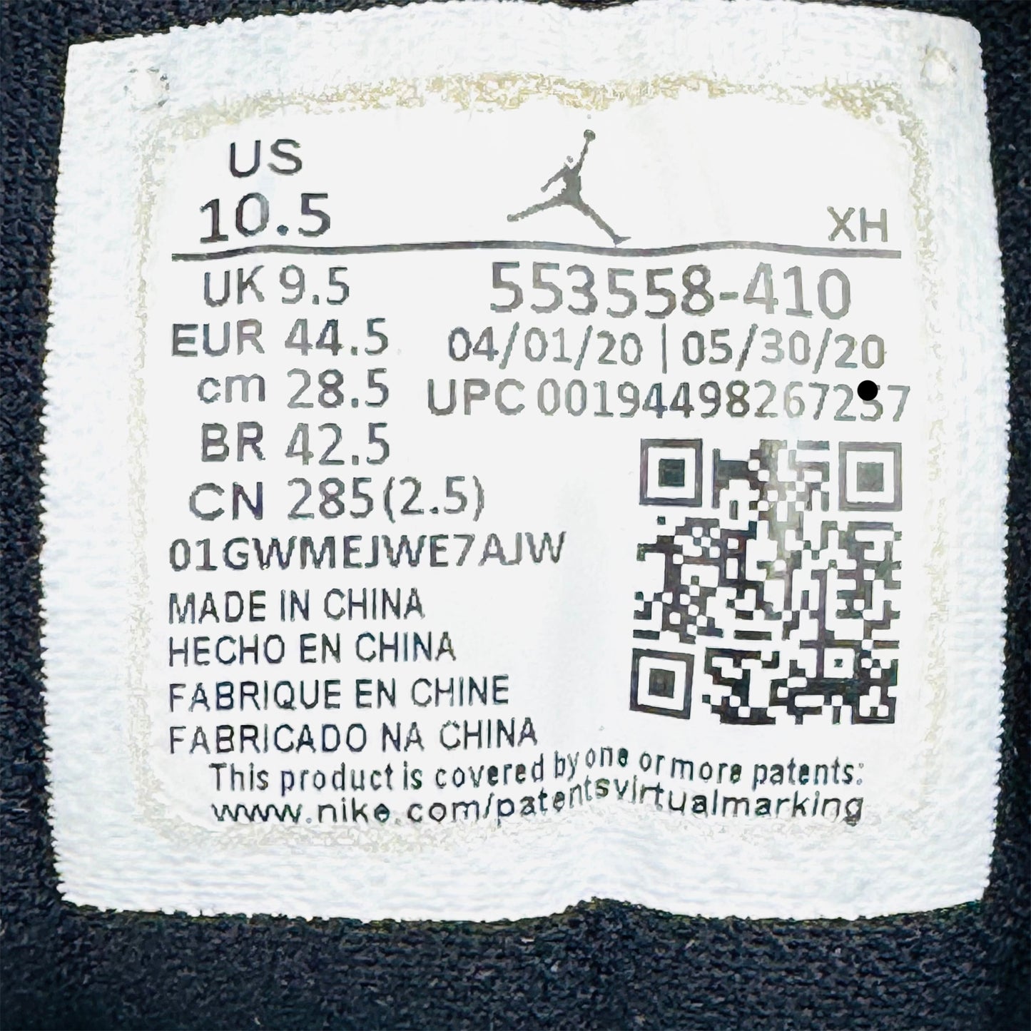 Nike Air Jordan 1 low 'Laser Blue' Sneakers (Size 44.5) - 553558-410