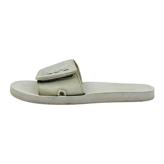 Michael Kors MK Logo Off-White Slides (Size 38/38.5)