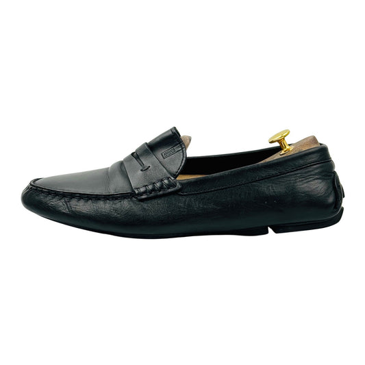Armani Men's Black Leather Loafers (Size 43/43.5)