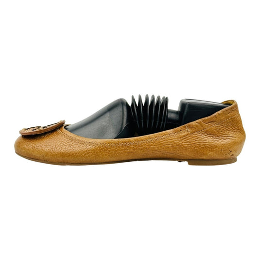 Tory Burch Reva Tan Ballet Flats (Size 38.5)