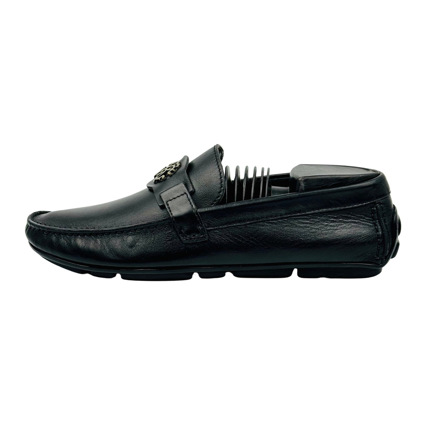Roberto Cavalli Black Leather Loafers (Size 40)