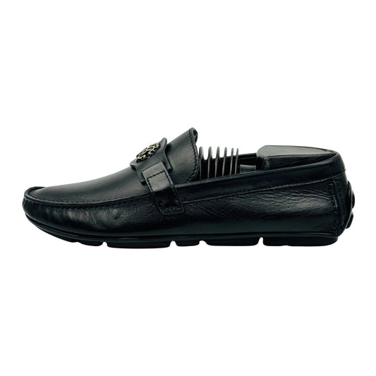 Roberto Cavalli Black Leather Loafers (Size 40)