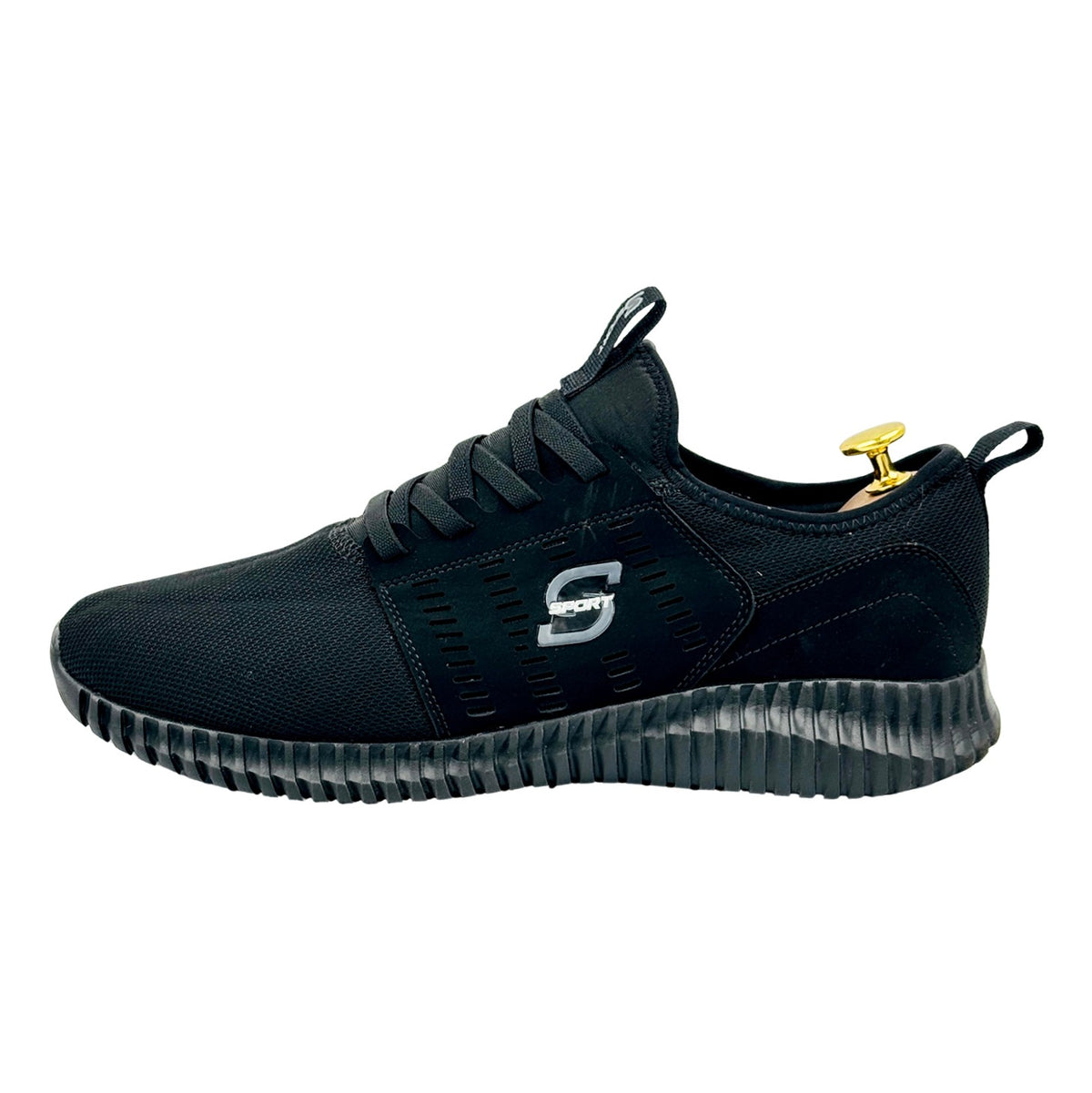 Skechers S Sport Brennen 2.0 Black Shoes (Size 44)