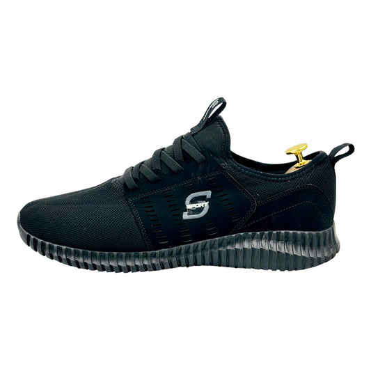 Skechers S Sport Brennen 2.0 Black Shoes (Size 44)