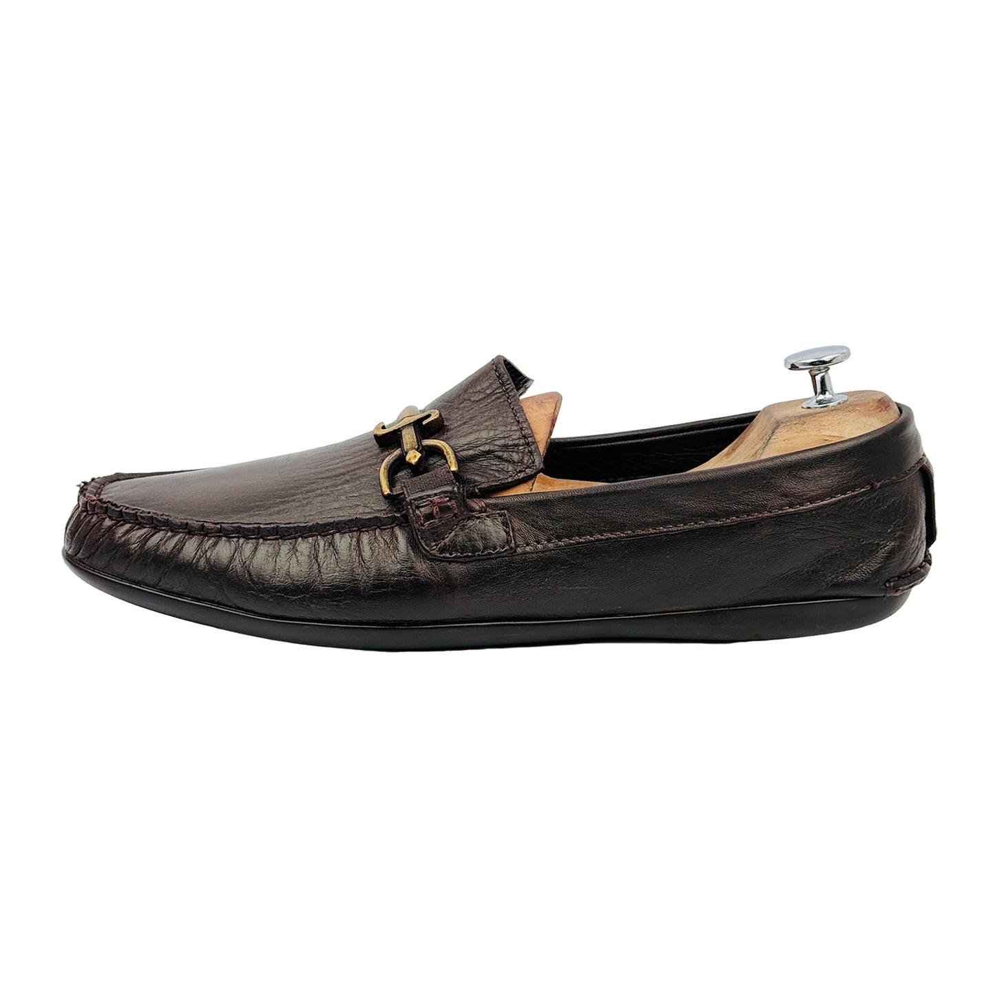 Image of Cesare Paciotti Men's Brown Leather Loafers (Size 44/44.5)