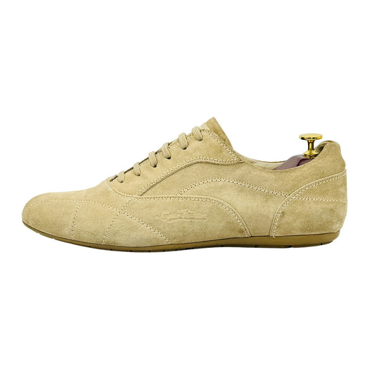 Louis Vuitton Beige Suede Leather Sneakers (Size 44)