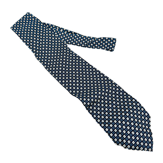 Ermenegildo Zegna Navy 'Geometric Pattern' Tie (Size Regular)