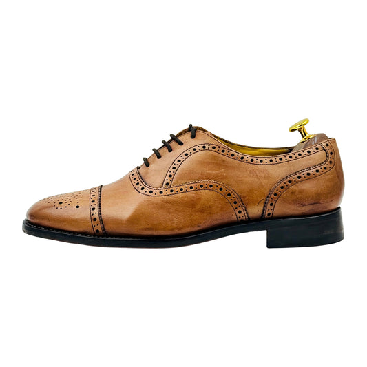 Charles Tyrwhitt Men's Dark Tan Oxfords (Size 44/44.5) - SHC0248CBR
