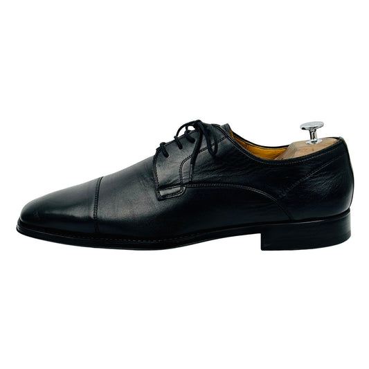 Magnanni Black Portugal Made Derby Shoes (Size 44) - 23475