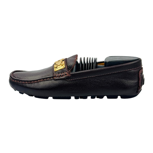 Louis Vuitton Dark Brown Leather Loafers (Size 37.5)