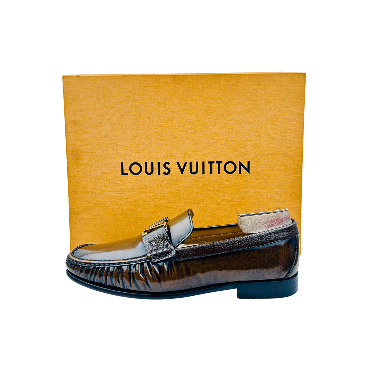 Louis Vuitton Major Burnished Brown Italian Loafers (Size 44.5/45)