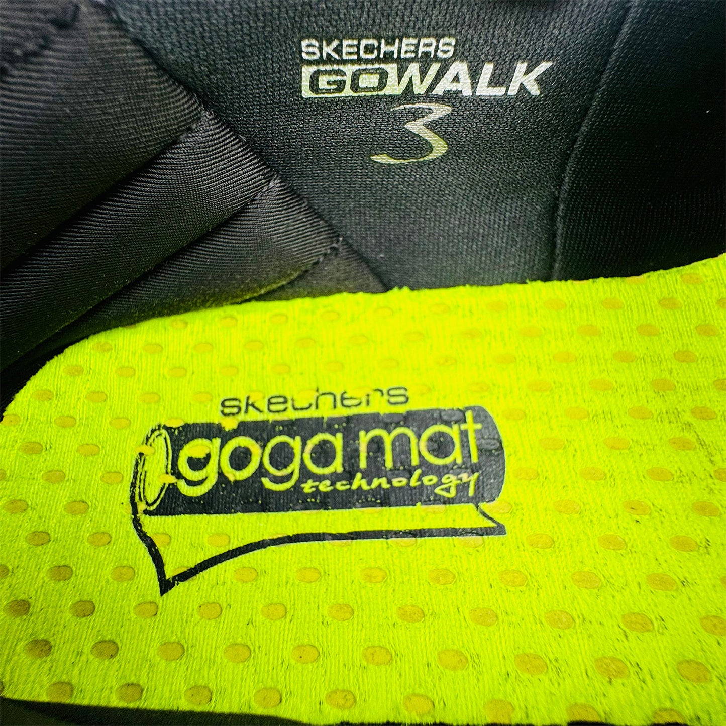 Skechers GOwalk 3 Black Shoes (Size 43.5) - 53982 BBK