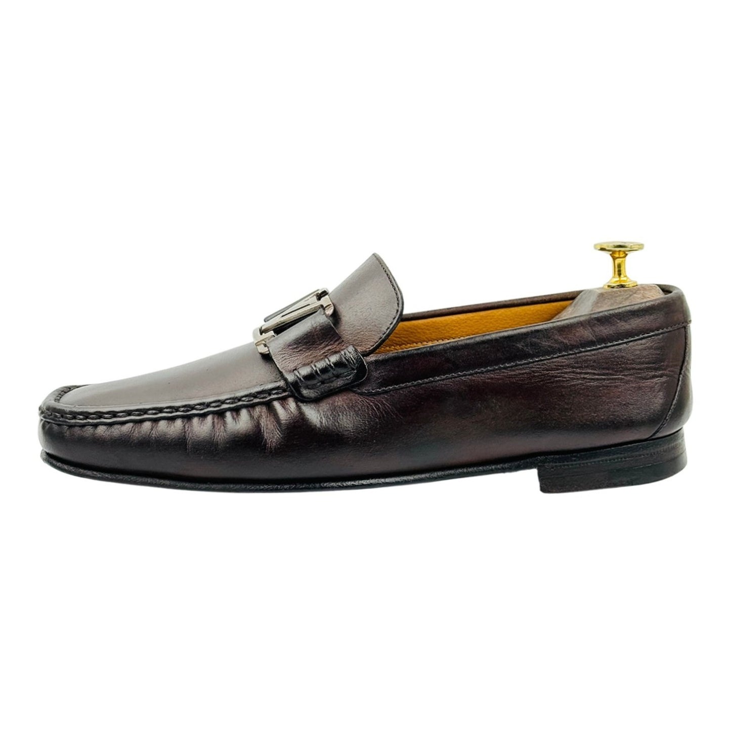 Louis Vuitton Monte Carlo Dark Brown Leather Loafers (Size 41)