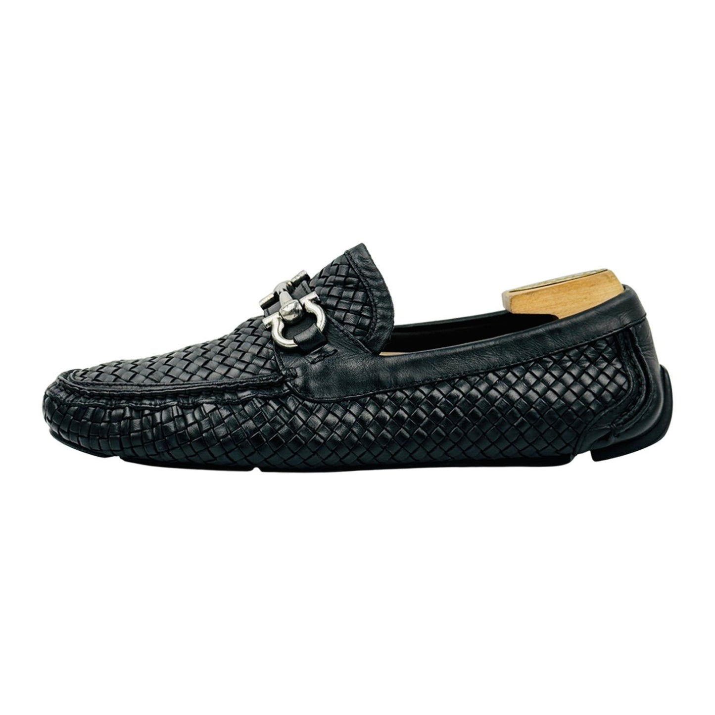 Salvatore Ferragamo Parigi Woven Leather Loafers (Size 41)